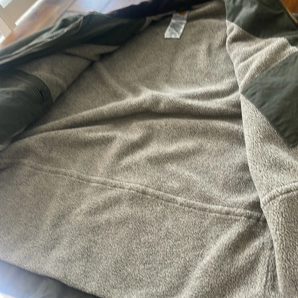 Carhartt  RN # C61 Green Coat Jacket Size 2XL Tall cotton Duck 14806 - Picture 6 of 16